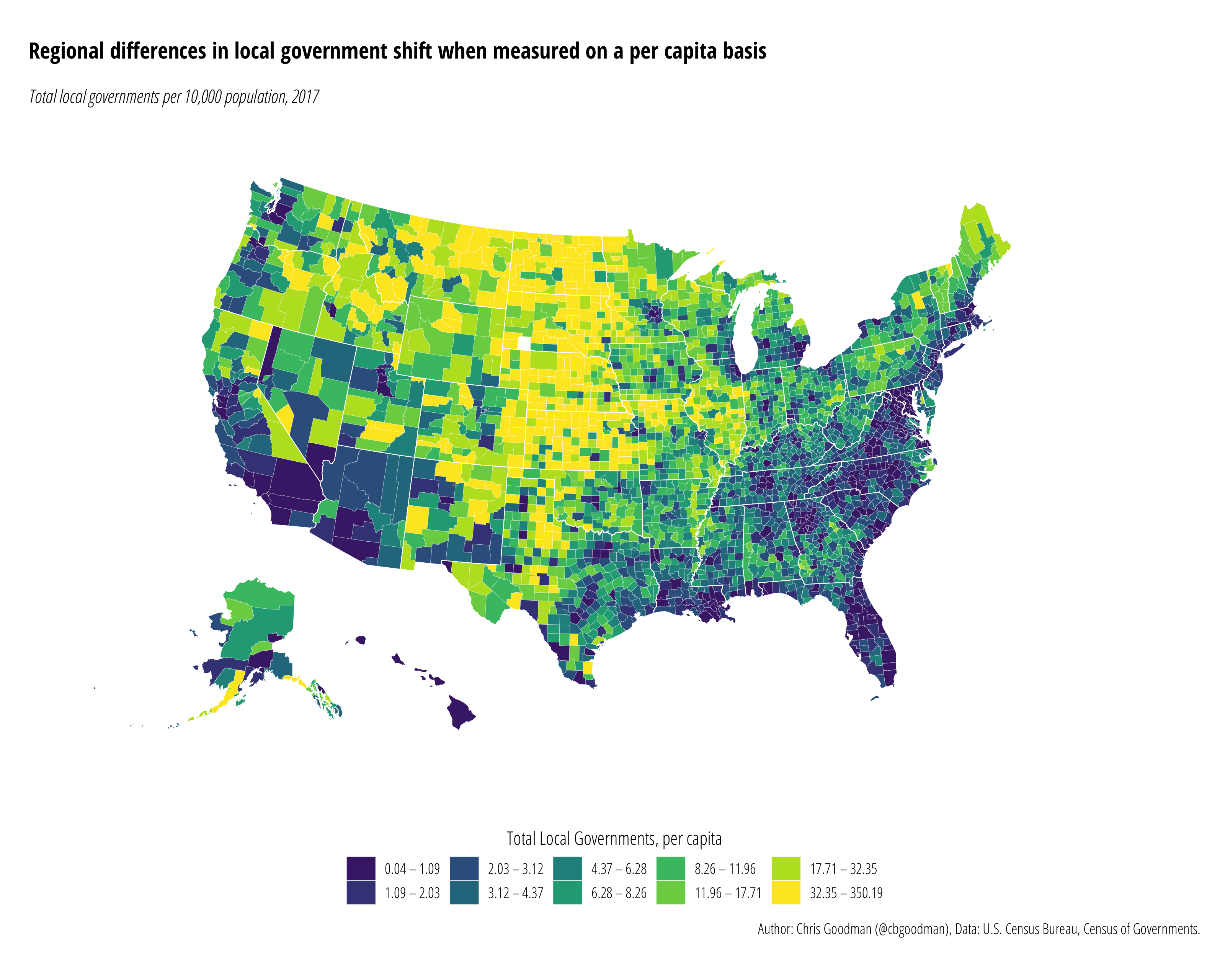 Per Capita Local Governments, 2017