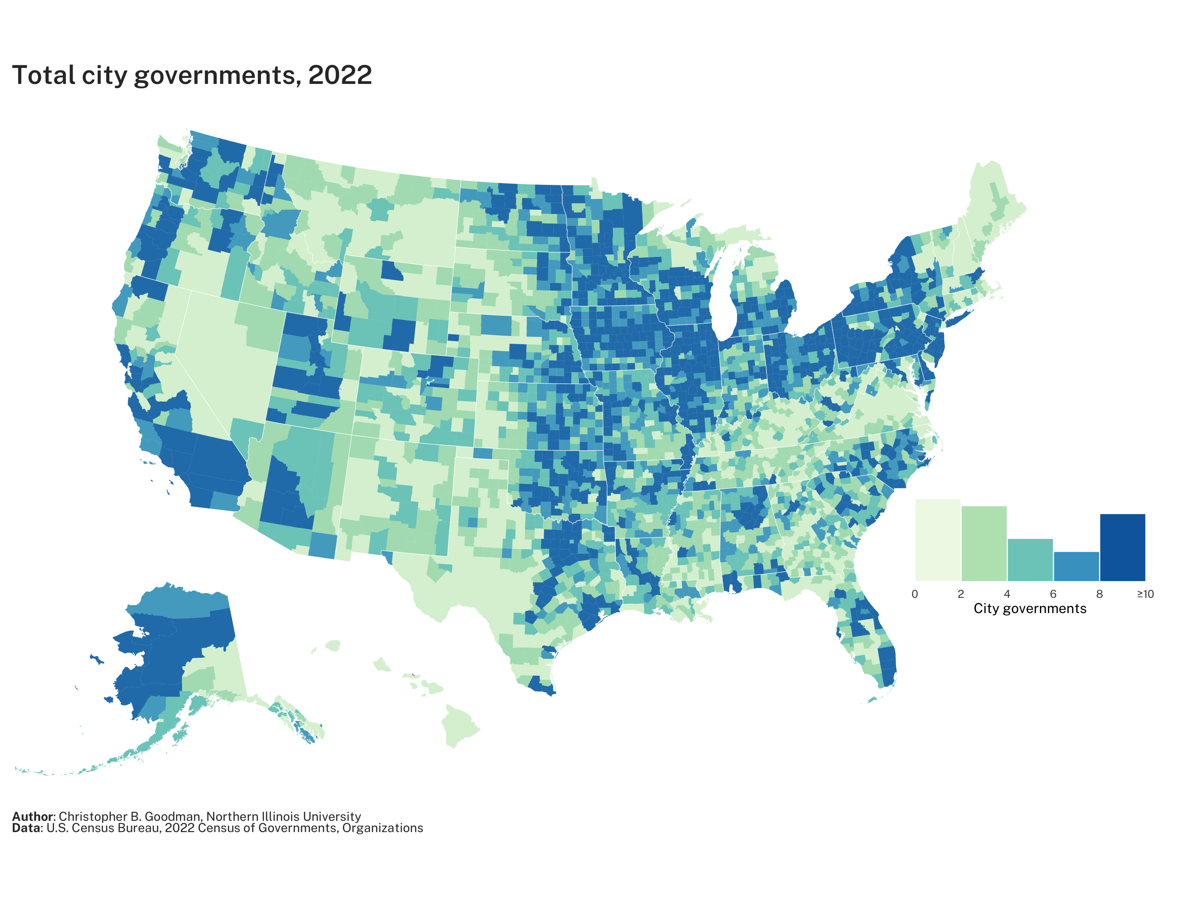 Total city governments, 2022